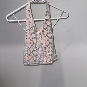 American Eagle halter tank open back